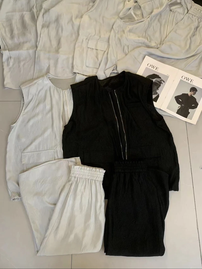 Z25122【PINGJIE】2025新款套装）时尚休闲潮流舒适百搭洋气套装