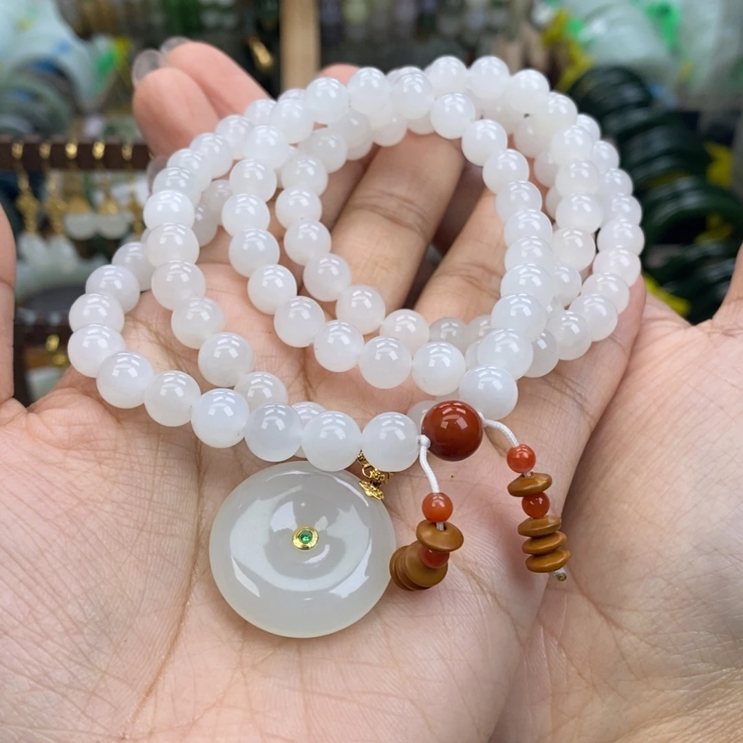 和田玉未镶嵌颈饰