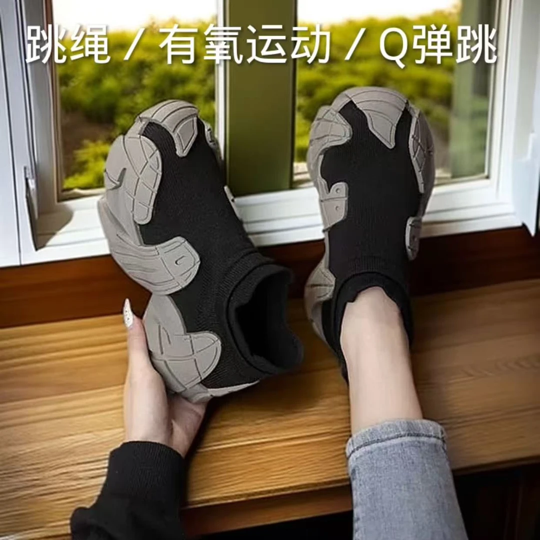 室内健身鞋女跳绳鞋减震跑步机百搭专用健身房训练瑜伽运动鞋透气