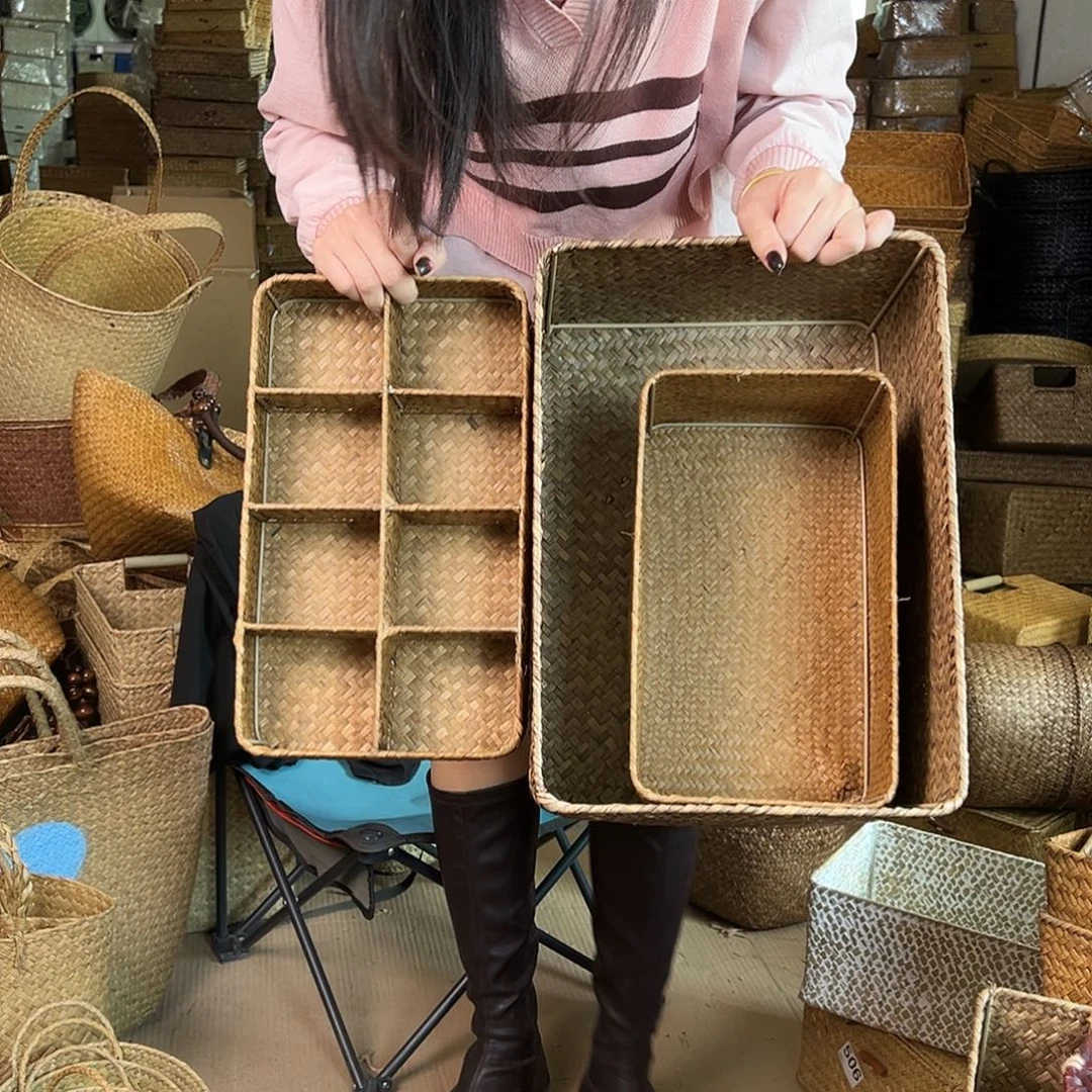 草编包/草编收纳盒微瑕疵