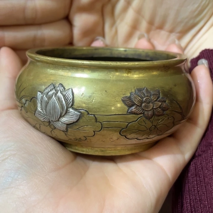 昵****了铜香炉茶道具摆件