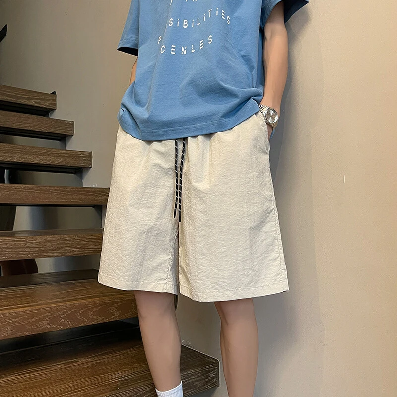 短裤男款夏季25新款百搭休闲男裤子青少年速干沙滩薄款五分裤中裤