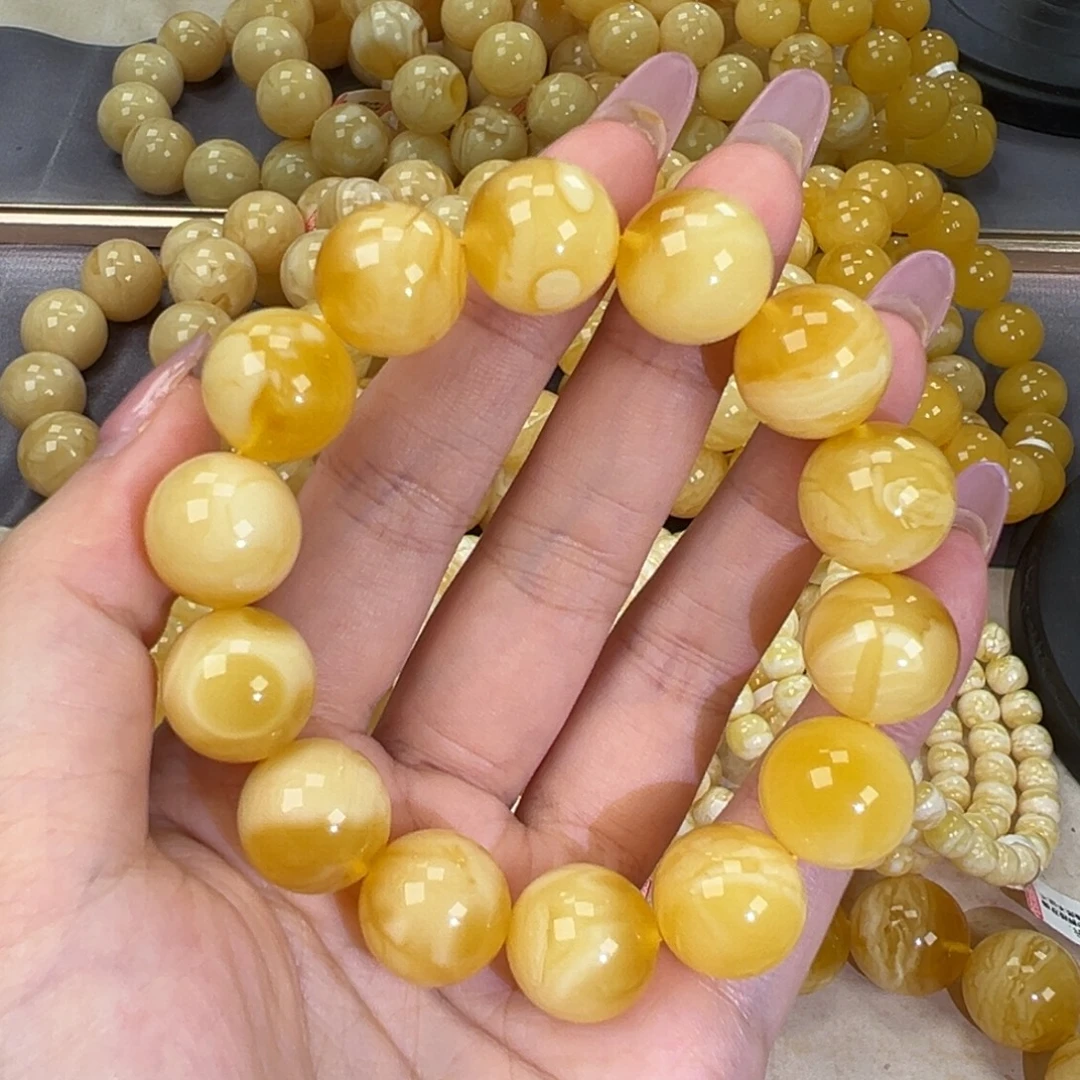 未镶嵌琥珀手链30.3金白