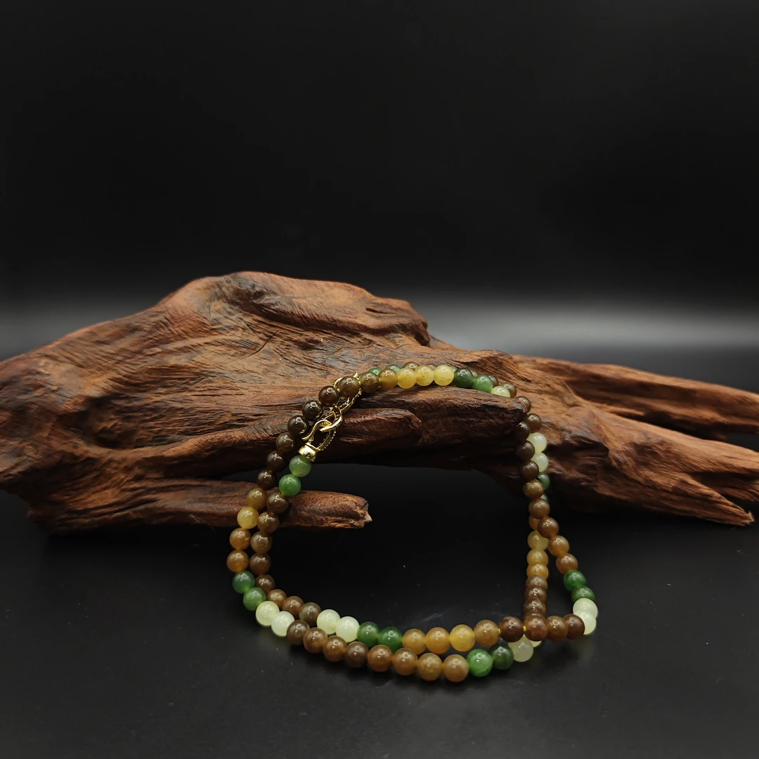 和田玉多宝圆珠项链（1890）