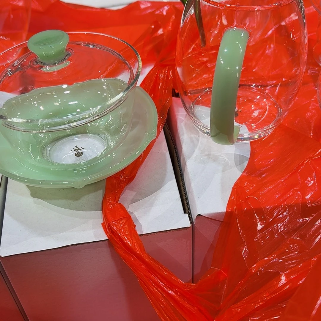 ****️浅玉沁莲盖碗➕浅玉澄然