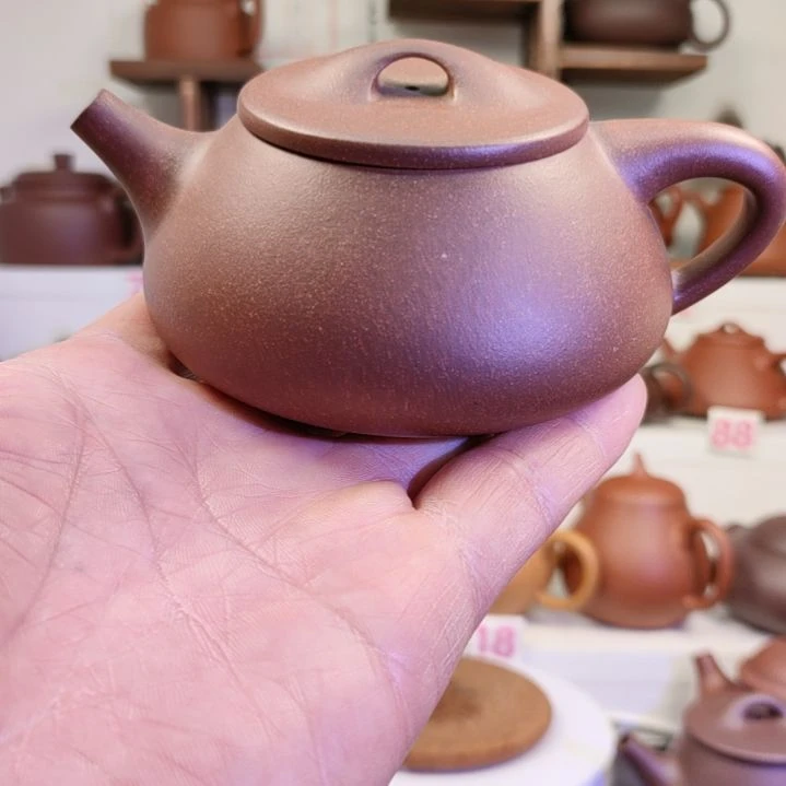 紫砂茶壶满瓢降坡200cc左右微瑕