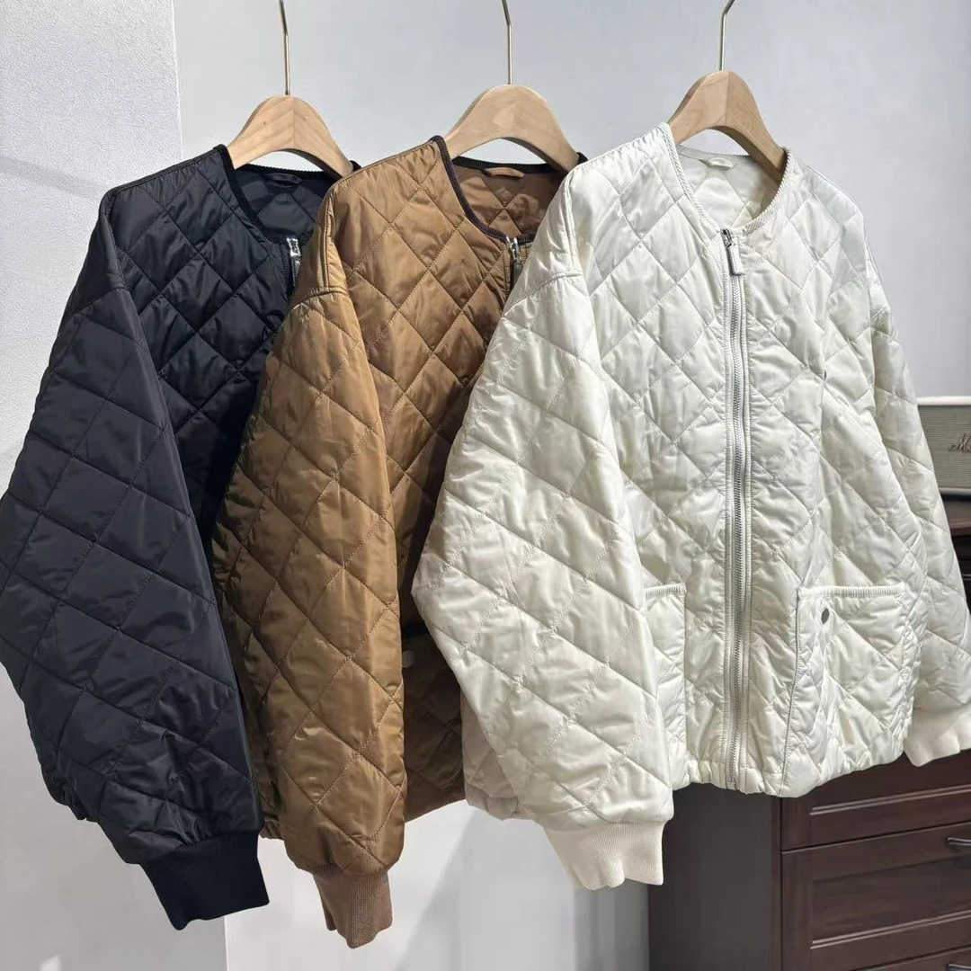 SY5651  三色三角菱格棉服