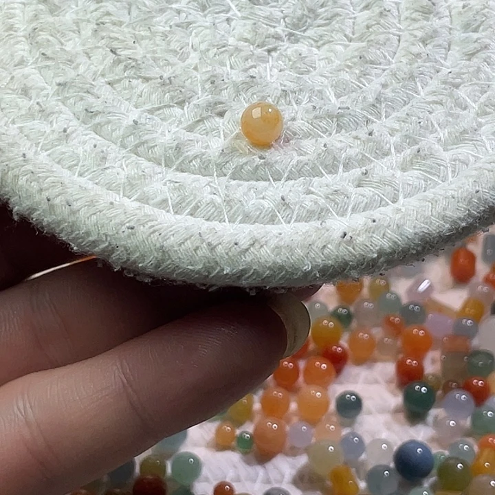 翡翠散珠未镶嵌定制翡翠卡6.4