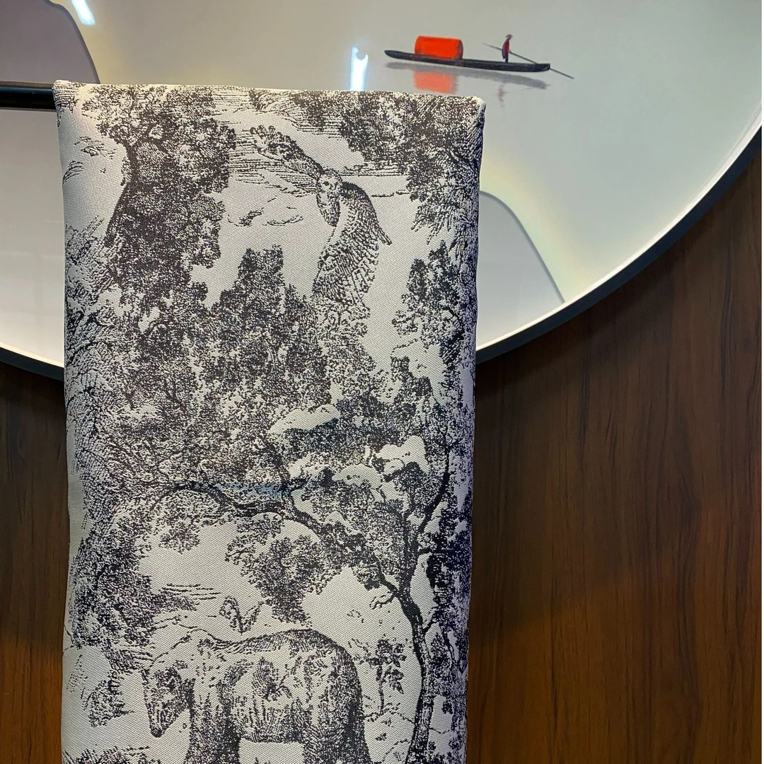 【H30熊头】国风新中式织锦蝴蝶提花面料旗袍汉服外套马甲裙子布料