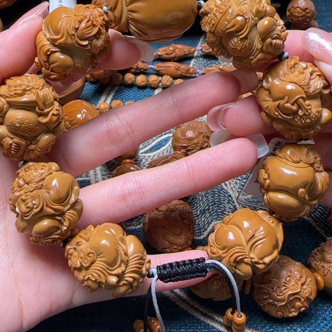 【闪购商品】橄榄核手串龙袍钟馗