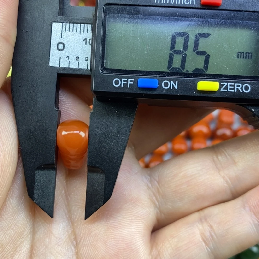 南红玛瑙未镶嵌三通8mmm