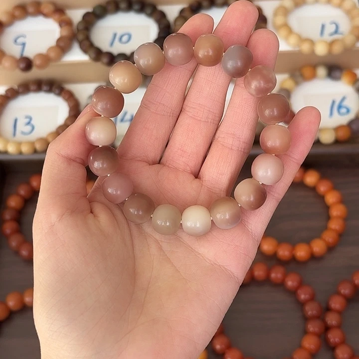 雪***手串菩提根/象牙果卡13苹果珠