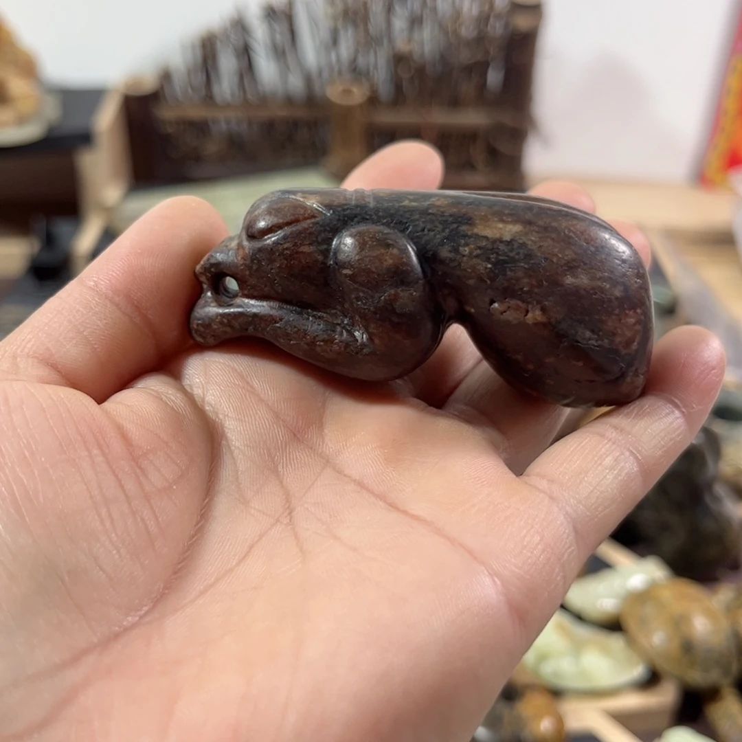 岫岩河磨玉（透闪石质玉）未镶嵌把件