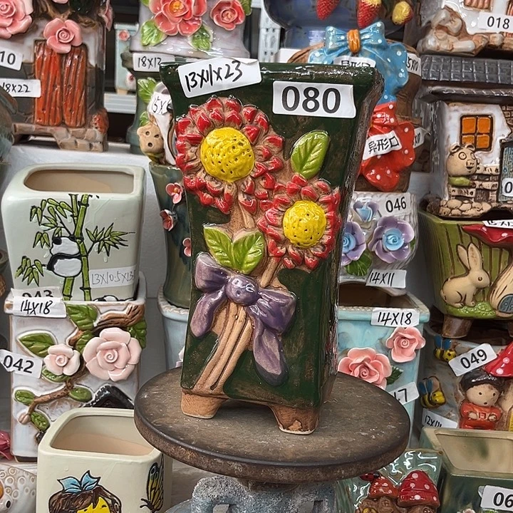 花盆紫砂粗陶材质多肉花盆