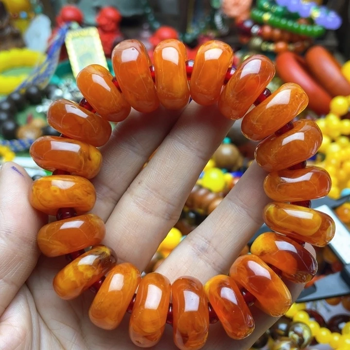 树脂制品开**敏86号算盘手串