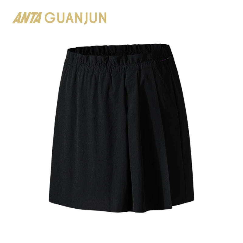 安踏冠军户外系列夏季裤裙徒步防泼水轻量透气通勤女子梭织短裤