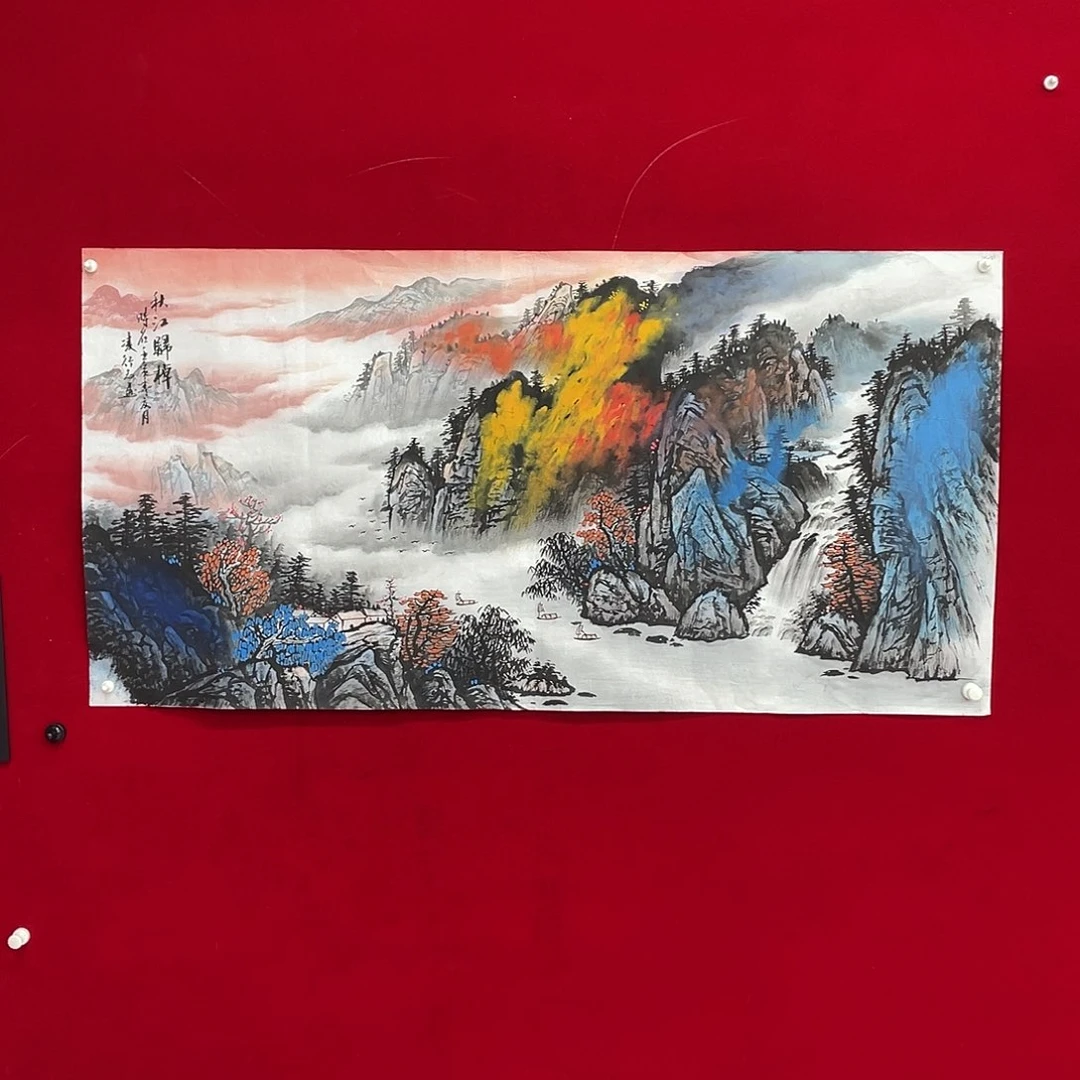 国画凌行志手绘作品