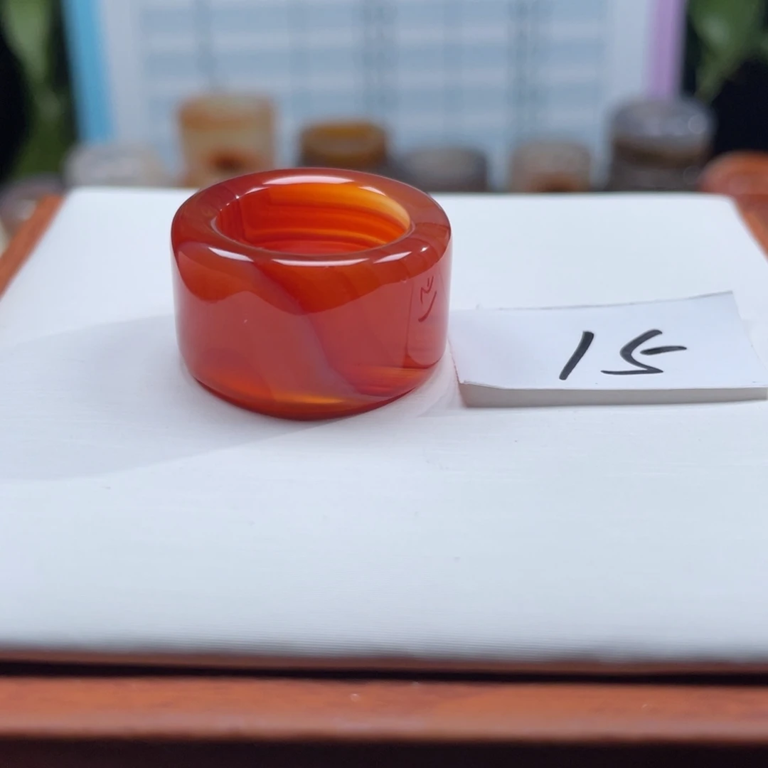 玛瑙/玉髓未镶嵌戒指Z16.6港13