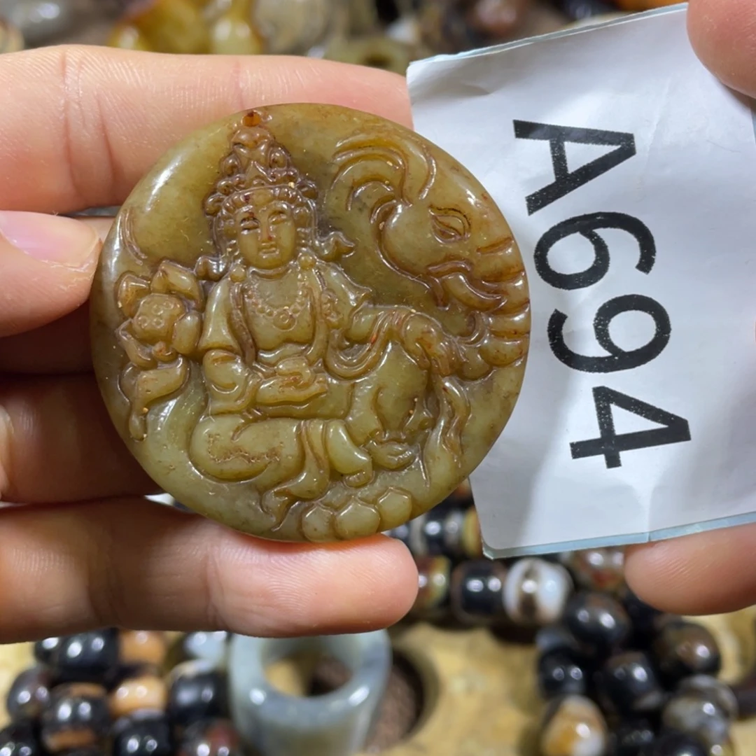 和田玉吊坠(不含链)未镶嵌