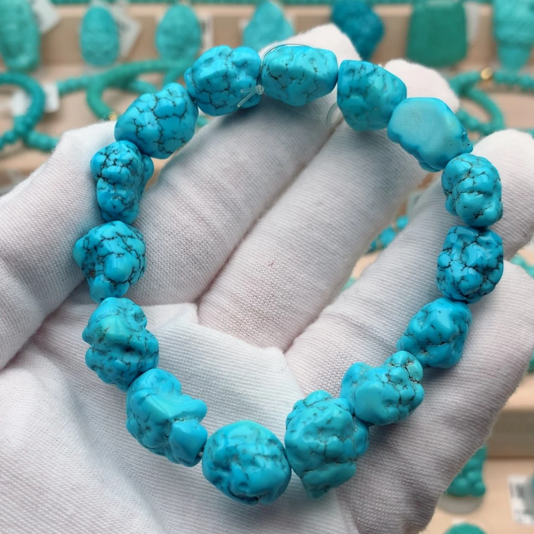 绿松石未镶嵌珠宝奇石12mm