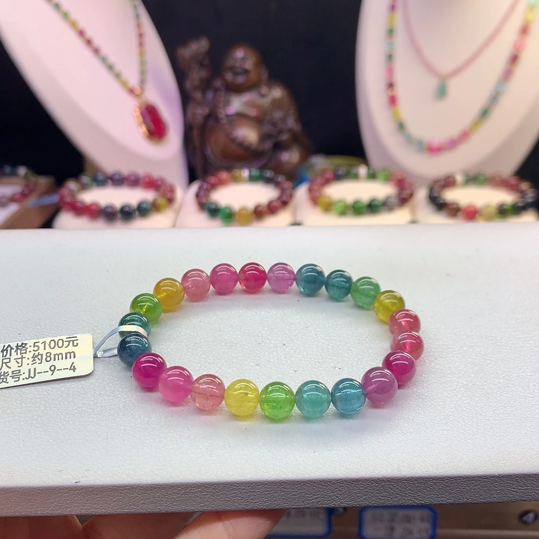 未镶嵌碧玺手串8.2/荧光。