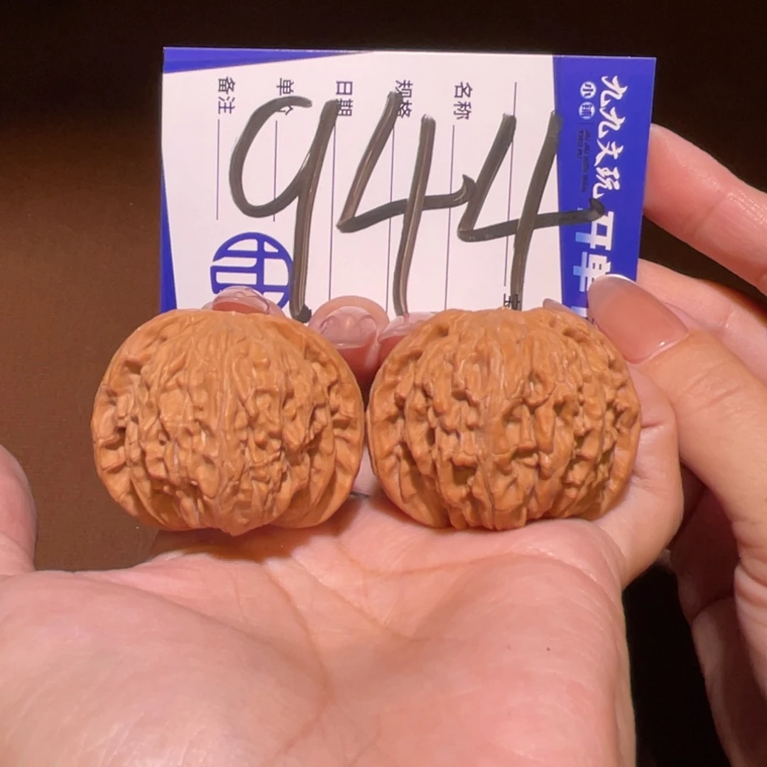 文玩核桃把件42磨盘