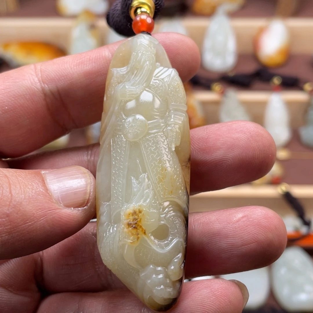 和田玉未镶嵌挂件