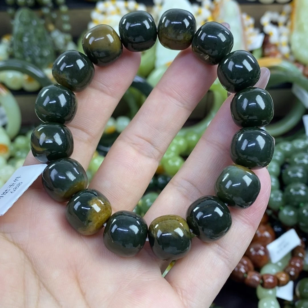 未镶嵌手串透闪石质玉