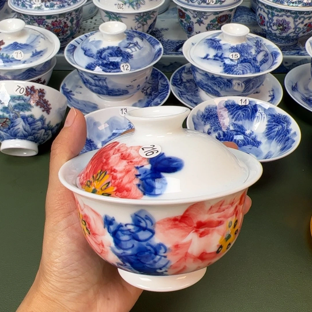 木木景德镇纯手工纯手绘茶具216