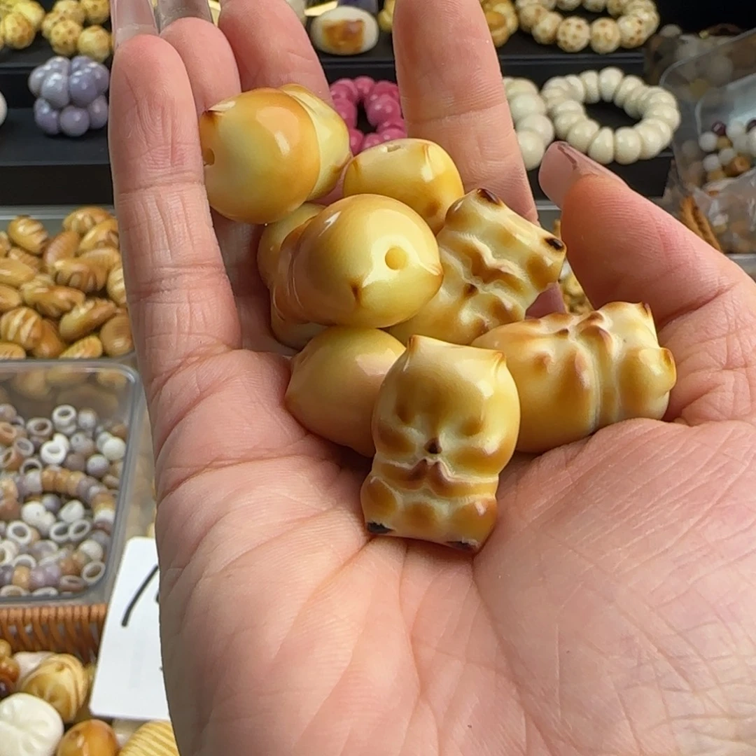 菩提根/象牙果吊坠微瑕牙果不语猫5颗