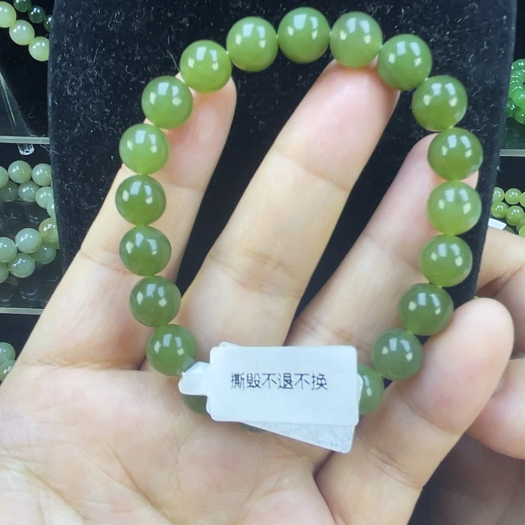 和田玉未镶嵌手链01