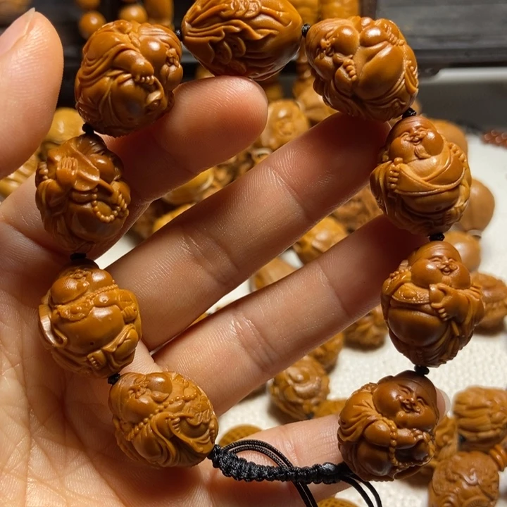 【闪购商品】橄榄核手串/手链瑞兽财神1.9