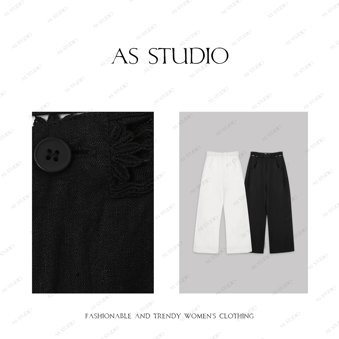 【AS小太阳】25新原创100亚麻简约百搭休闲裤A25CKZ3885