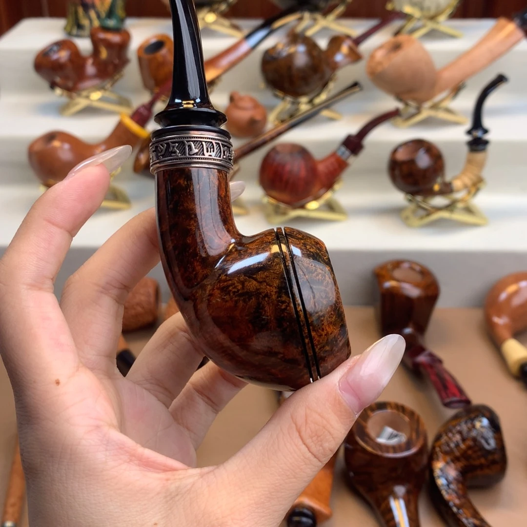 驹***下高品质石楠木烟斗