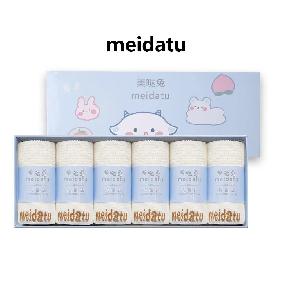 美哒兔定制抗菌防臭透气吸汗短袜W052