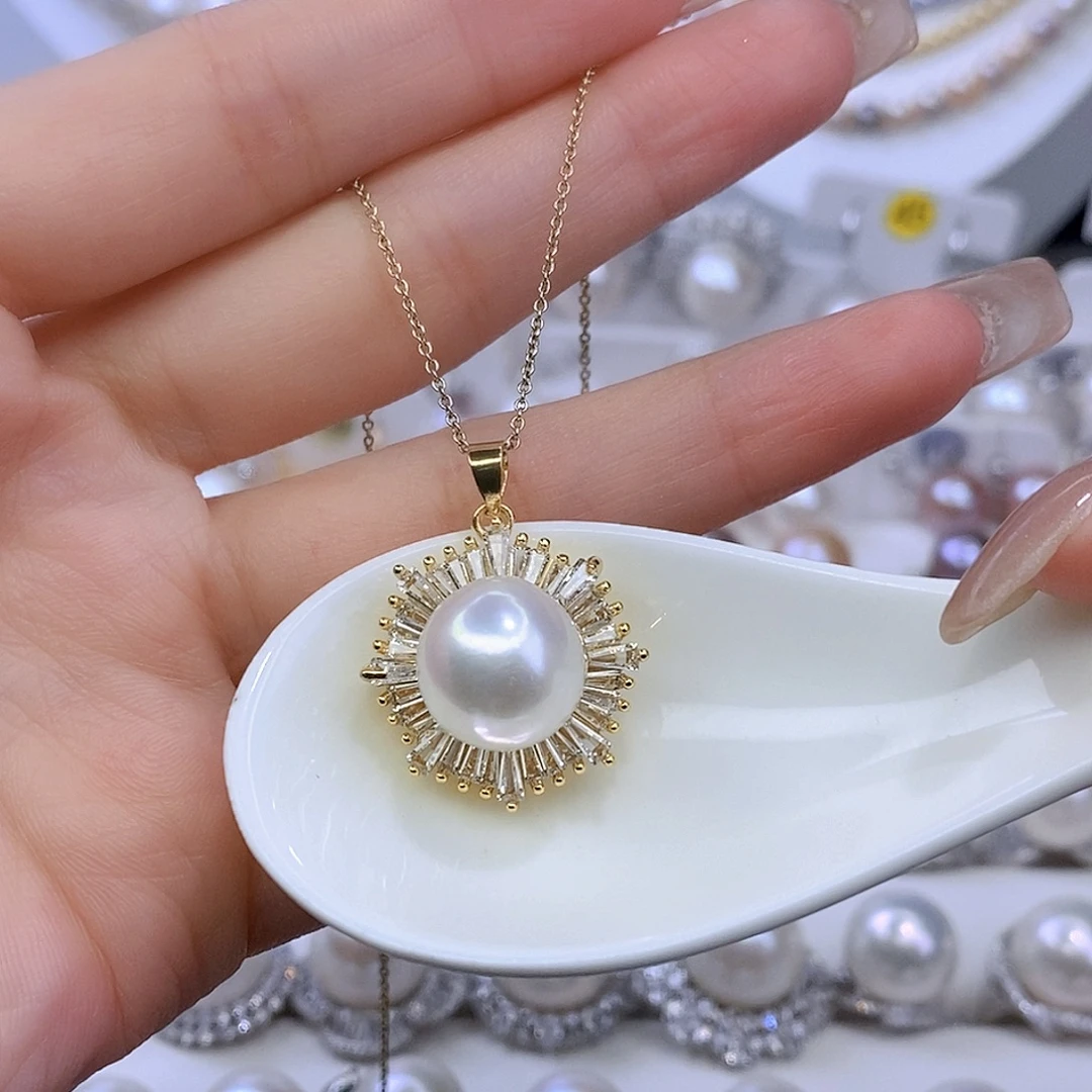 淡水珍珠合金颈饰F