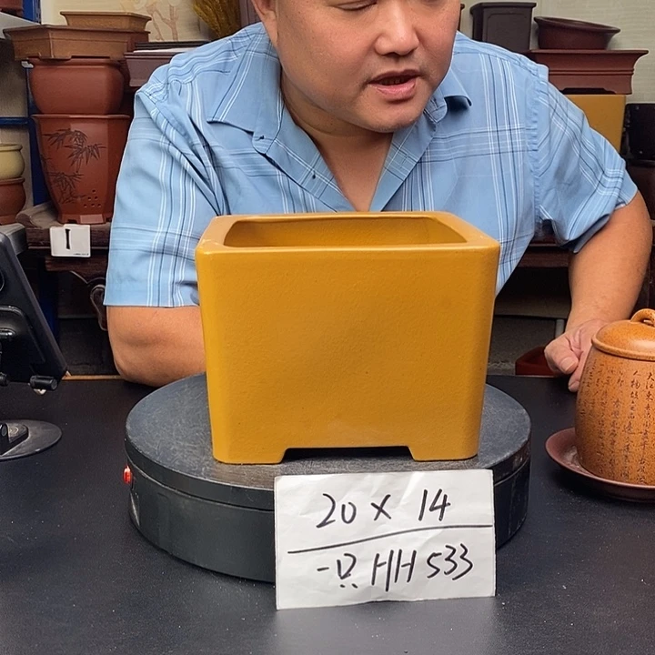 紫砂花盆货号一只HH533