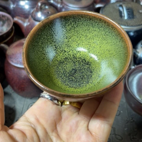 茶盏建阳建盏微瑕柴烧