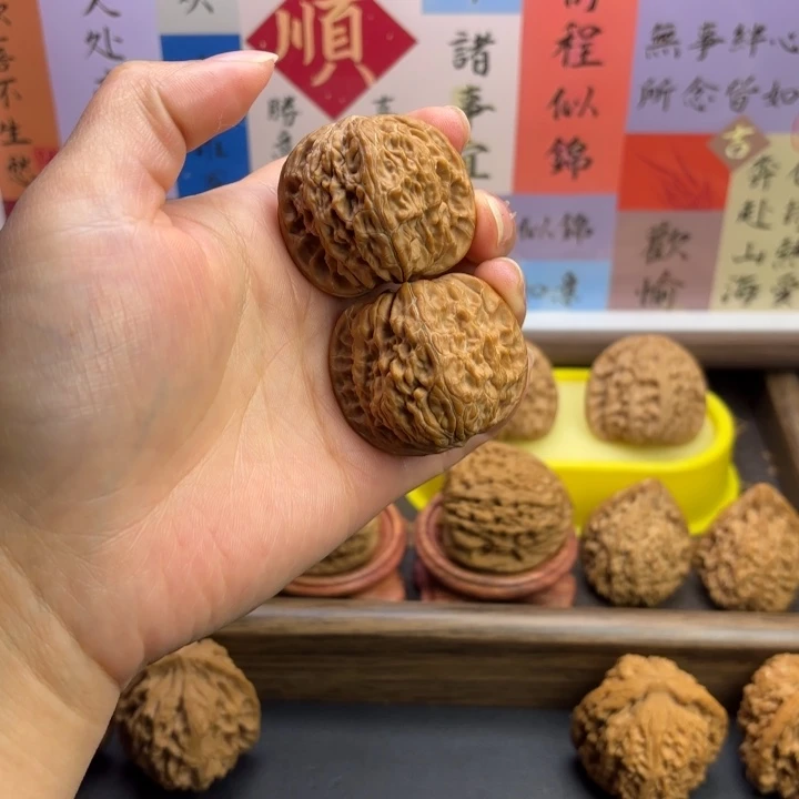 文玩核桃把件全品磨盘