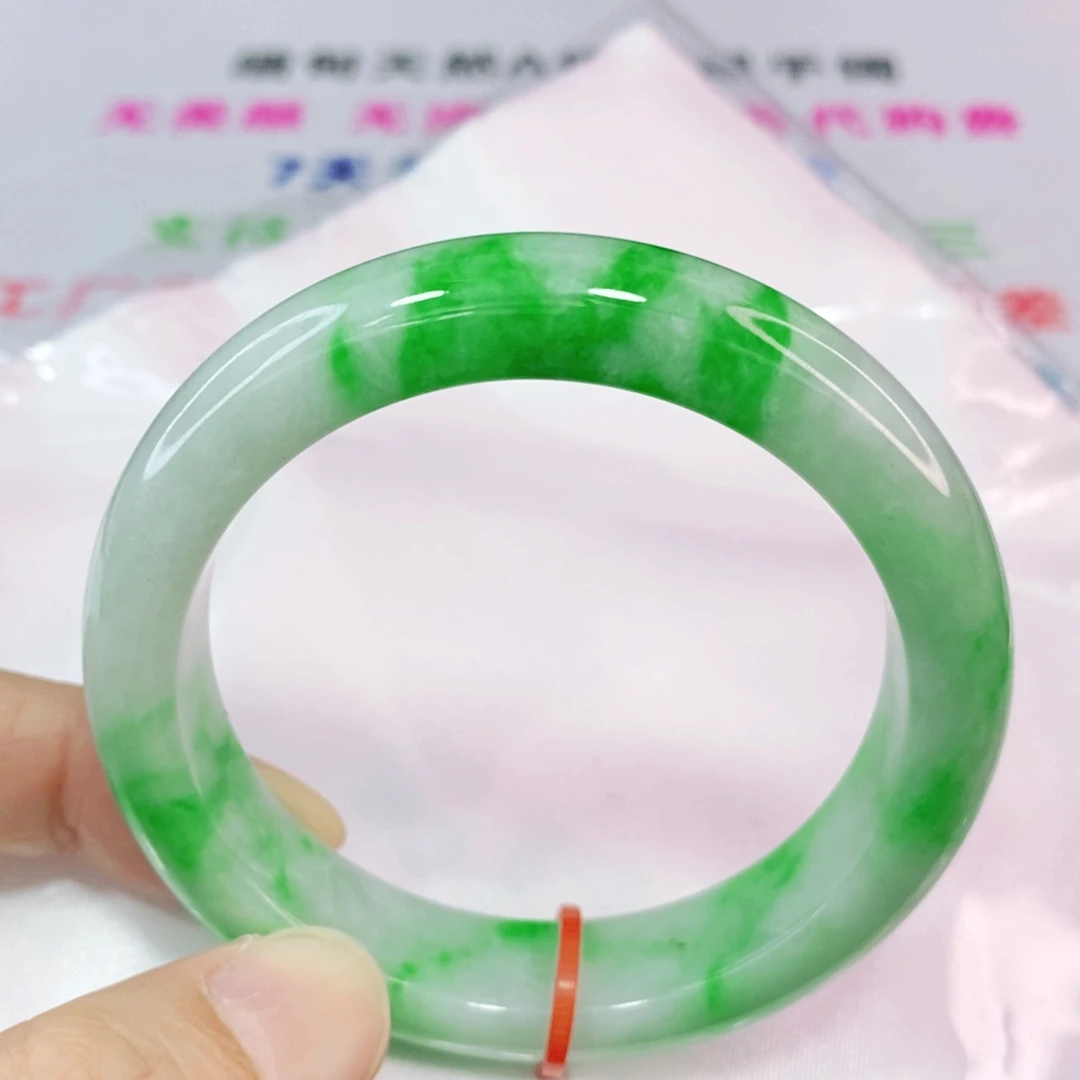 未镶嵌手镯翡翠53.8圈口正圈