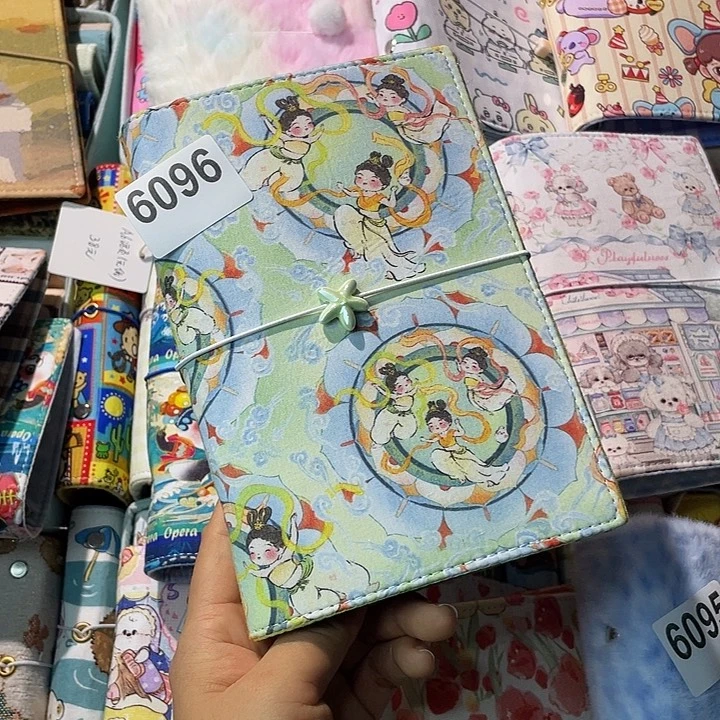 织绣A6 活页不加纸6096
