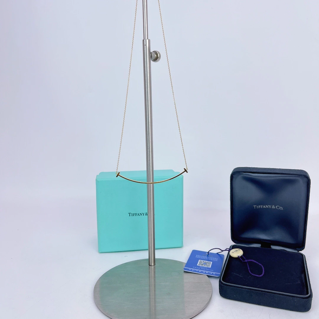 95新 Tiffany & Co./蒂芙尼 蒂芙尼 金色项链 F090