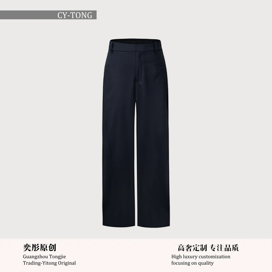 【彤姐原创】春季修身优雅气质显瘦时尚设计师款裤子SDKZ004