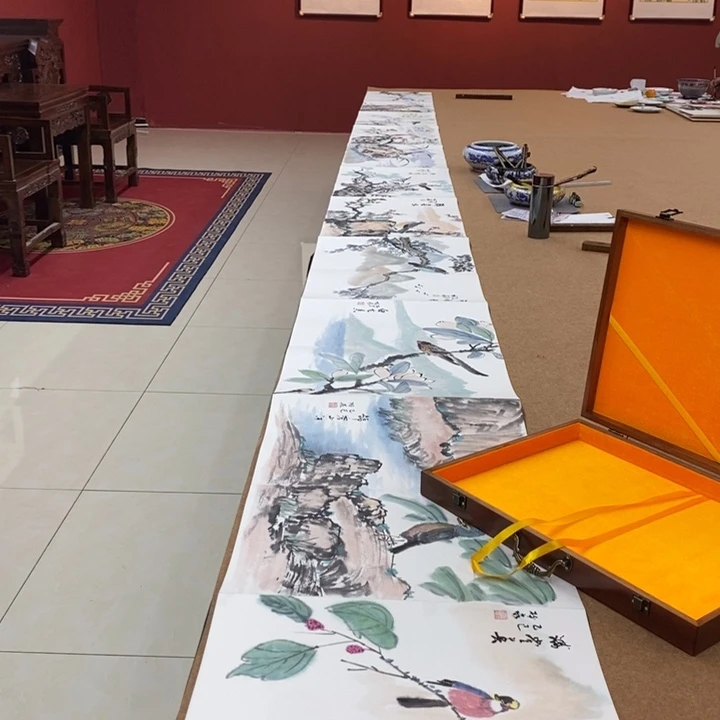 书法豆树隶精品实木册页