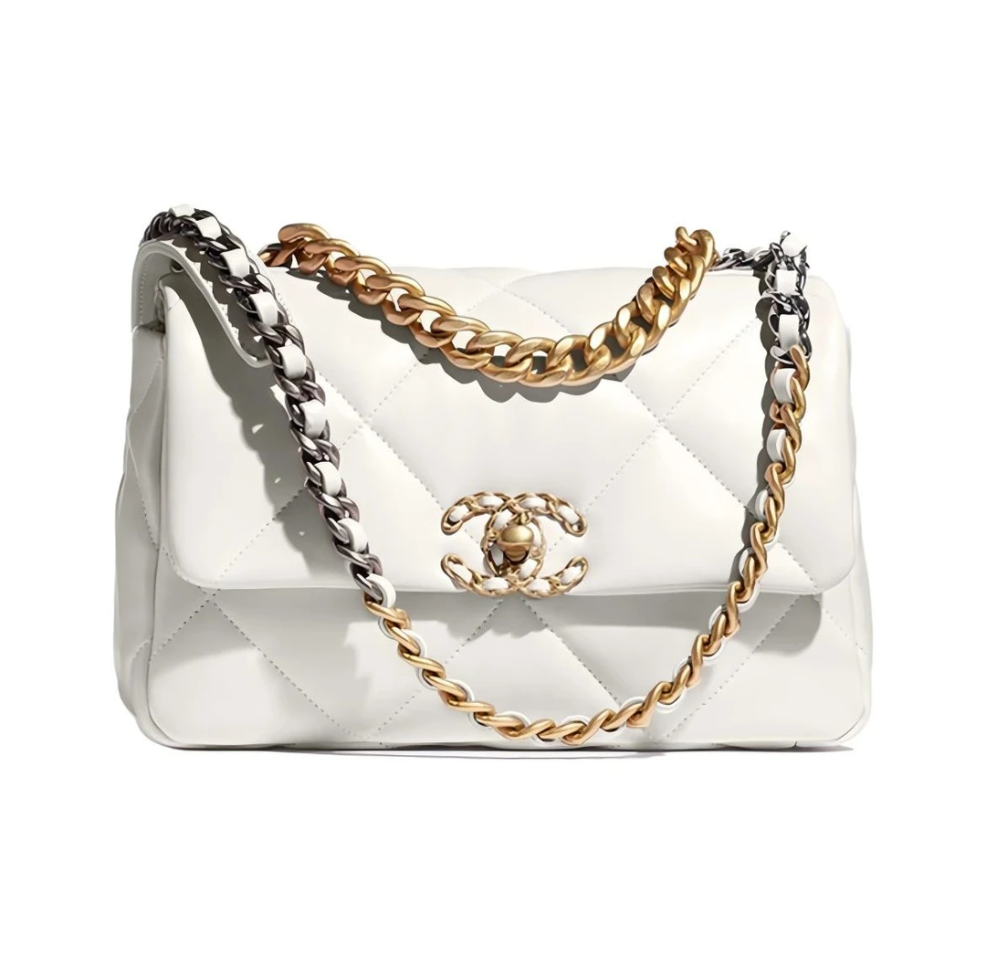 99新 Chanel/香奈儿 19bag 小号/中号（白色）