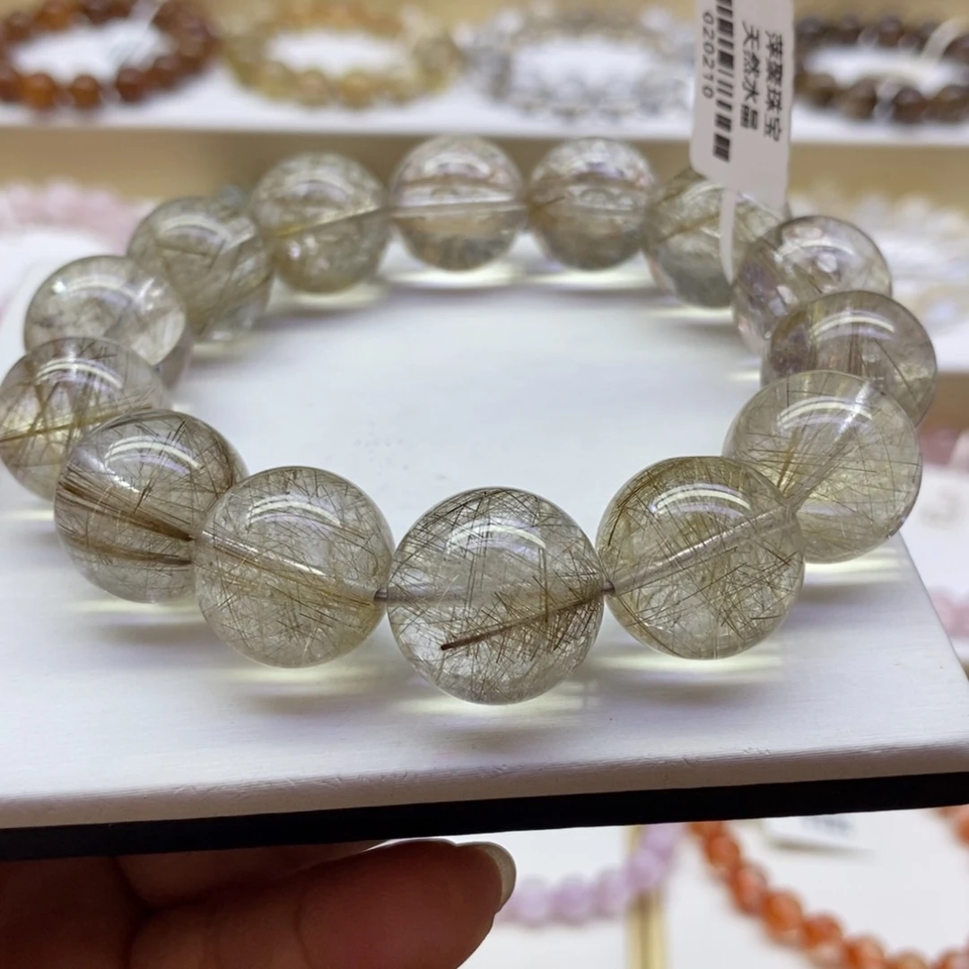 水晶手链未镶嵌银发晶17.8m