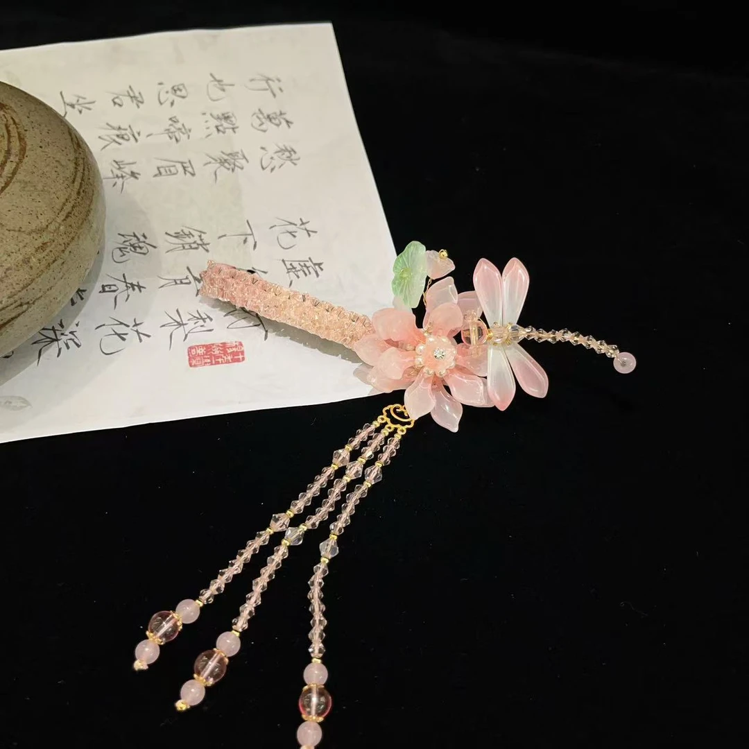 立荷系列）十公分弹夹发卡2025夏季古装发饰公主风女中国风649