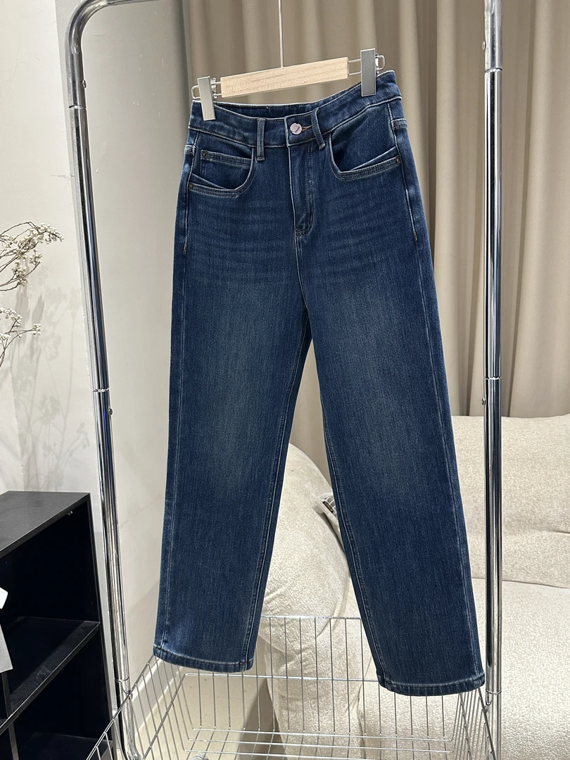 【6209】DoralQueen家 冬季薄绒 四面弹九直筒法棍裤