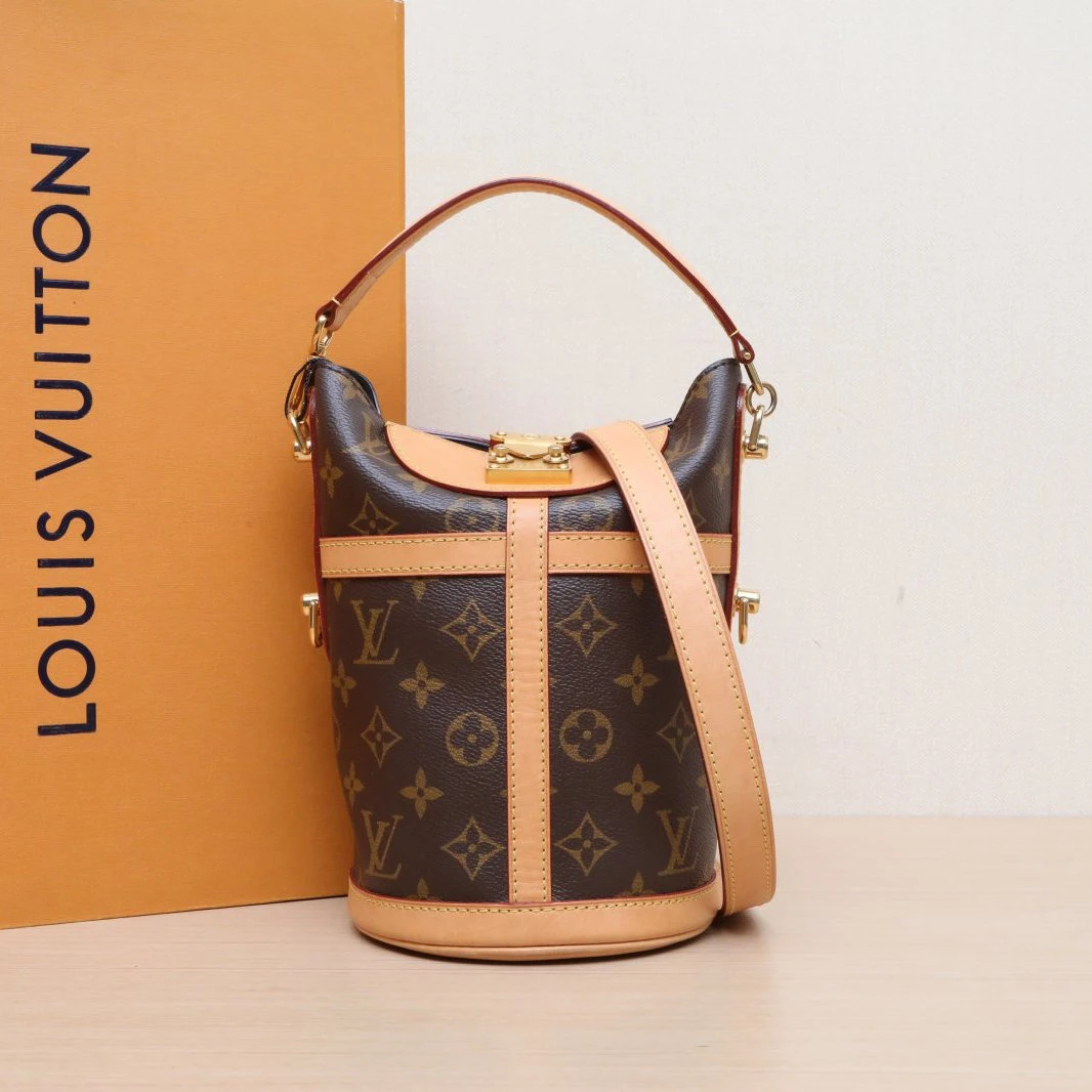 95新 LouisVuitton/路易威登 【黑黑】薯条包 金扣 2021