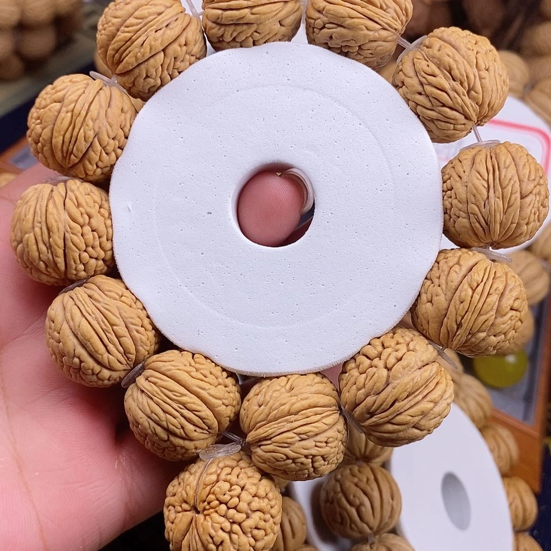 桃核手串阿*老树龙鳞王24